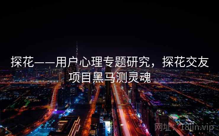 探花——用户心理专题研究，探花交友项目黑马测灵魂