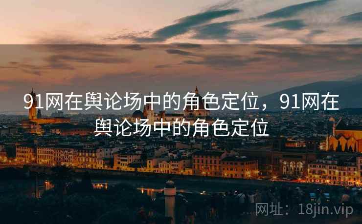 91网在舆论场中的角色定位，91网在舆论场中的角色定位