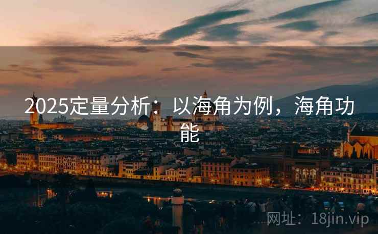 2025定量分析:以海角为例,海角功能 2025定量分析:以海角为例,海角功能